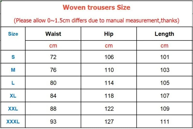 New Cargo Pants Men's Loose Straight sports Clothing Solid color sweatpants Large size Joggers Woven pants Casual Male Trousers