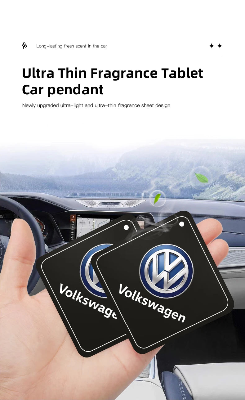 Cologne Fragrance Hyacinthoides Car Perfume Ornaments For VW GTI Polo Golf Passat Tiguan Arteon Touareg Taigo Caddy Jetta Beetle