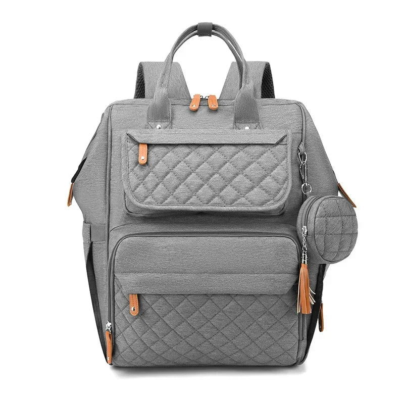 Milk Bottle Diaper Multi Compartment Maternal Christmas Large Capacity Mommy Bag Multi Functional Portable Mom Storage Backpack