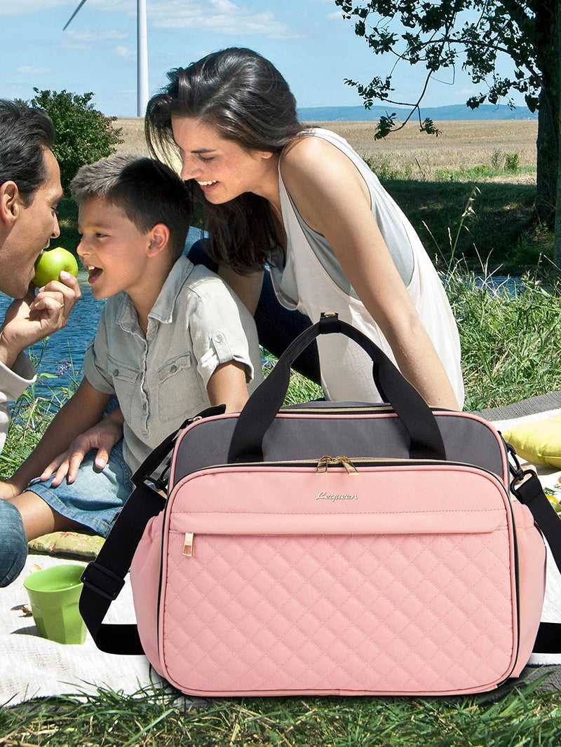LEQUEEN Baby Diaper Bag Large Capacity Bag for Moms Baby Stroller Organizer Travel Mother Maternity Bags for Baby Women Handbag