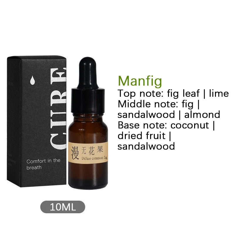 Fragrant Incense Natural Essential Oil Aromatherapy With Glass Dropper Black Walnut Wood Sticks Fragrance Car Air Freshener
