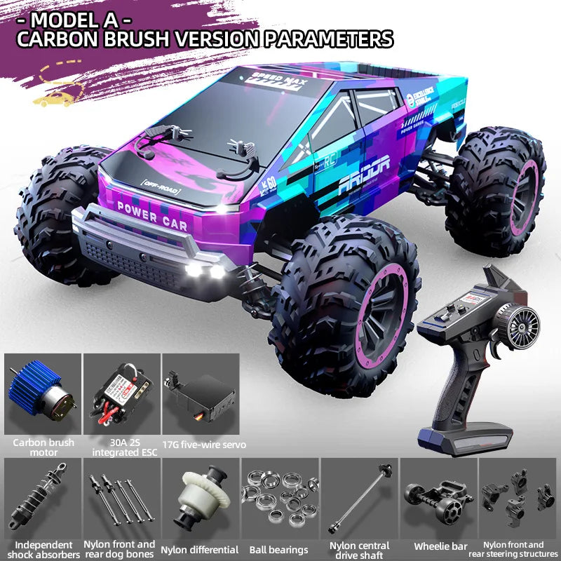 Dazzling Rc Cars Full-Scale Drift Racing Cross-Country High-Speed Remote Control Car Boy Electric Remote Control Toy Car Gift