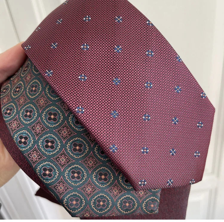 Tie Gravatas Fashion Wholesale Woven 8 cm Striped Necktie Wedding Accessories Blue Man Dot Fit Group Party Office Neck Ties