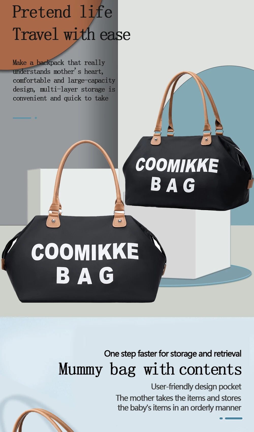 Backpack Bag Mummy Large Capacity Bag Mom Baby Multi-function Waterproof Outdoor Travel Diaper Bags For Baby Care