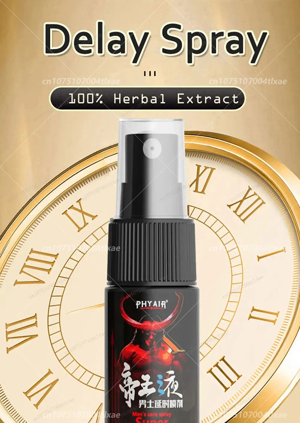 Men's delay time spray