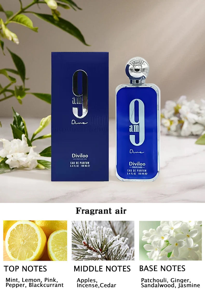 3.4 Fl.oz 100ML Original Arabes Perfume High Quality Men Cologne Women Body Spray Excellent Lasting Floral Fragrances Charm Gift