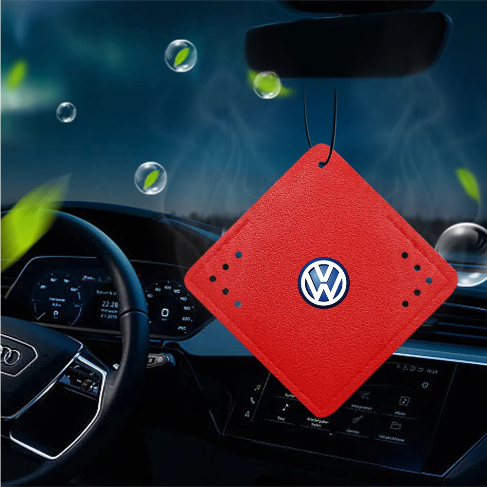 Car Air Freshener Rearview Mirror Pendant Aromatherapy Sachet For Volkswagen VW Polo GTI Bora Rline Jetta Golf 7 8 Tharu Tiguan