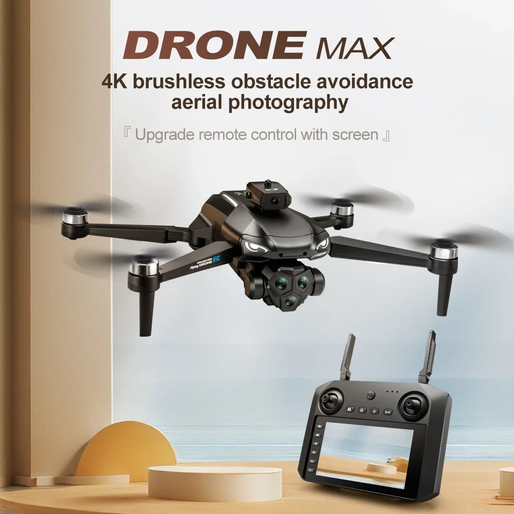 2025 New M33 RC Drone 4K Professinal With Wide Angle Triple HD Camera Foldable RC Helicopter WIFI FPV Height Hold Apron Sell