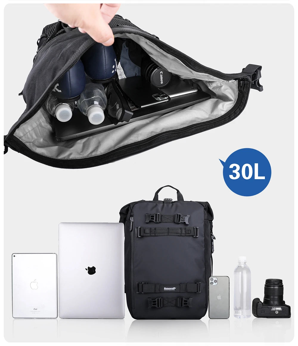 Motorbike Motorcycle Luggage Pack Multi-Function Waterproof Motocross Rear Seat Bag 10L 20L 30L Outdoor Riding Backpack