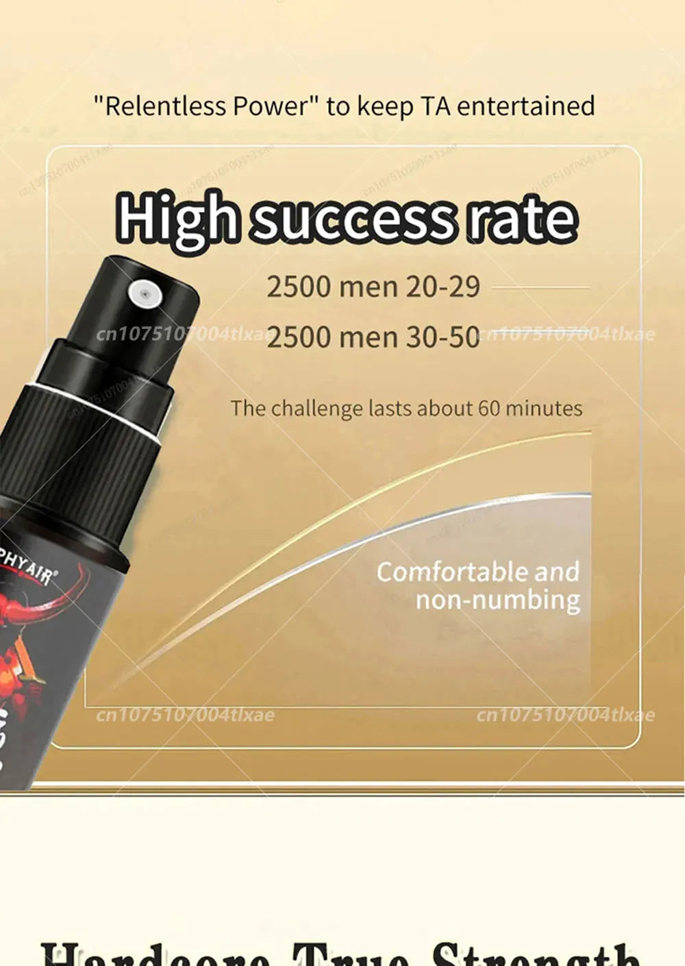 Men's delay time spray