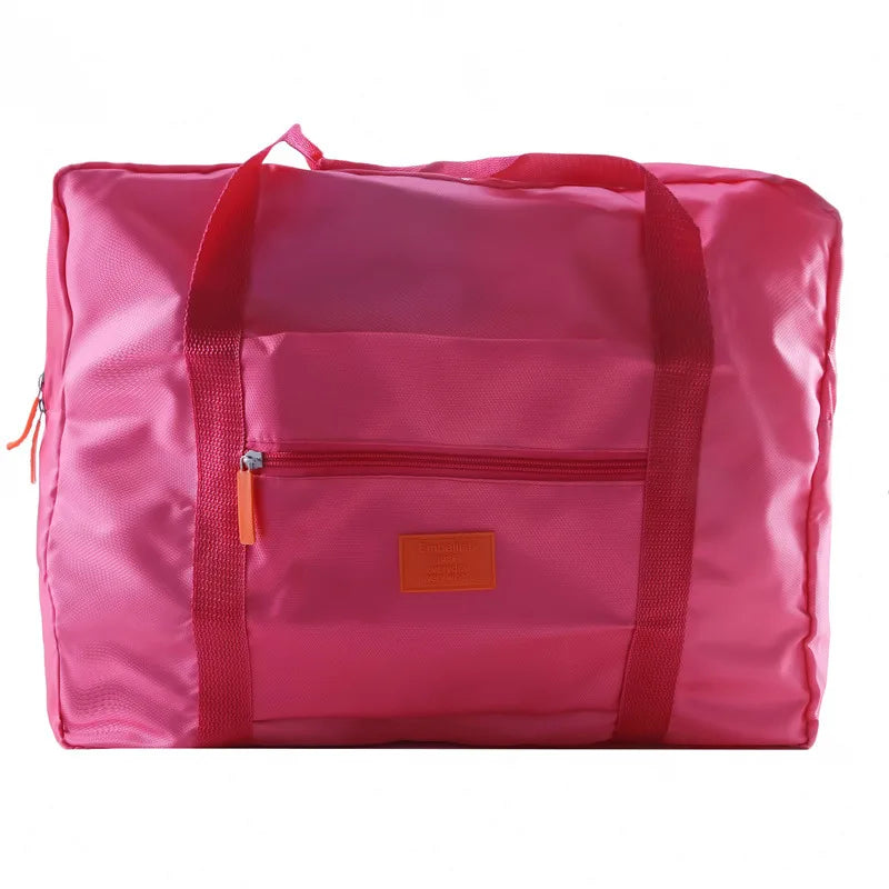 Fashion Folding Travel Bag Women Travel Weekend Overnight Bags Large Capacity Hand Luggage Tote Duffel Accessor Supplies