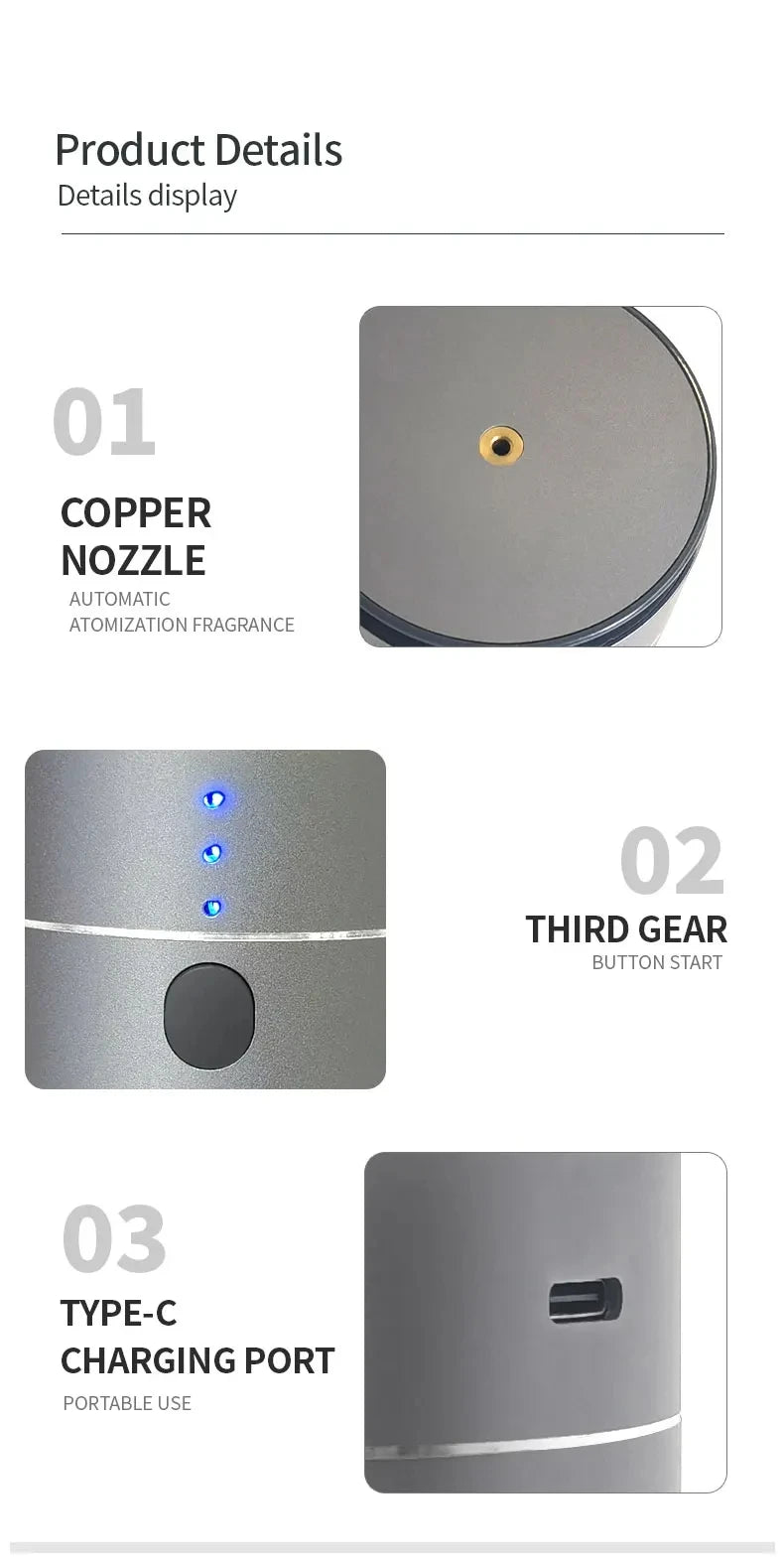 Smart Car Aroma Diffuser Auto Start Stop with Engine Quick Deodorizer Dual Mode for Home Vehicle Long Lasting Fragrance