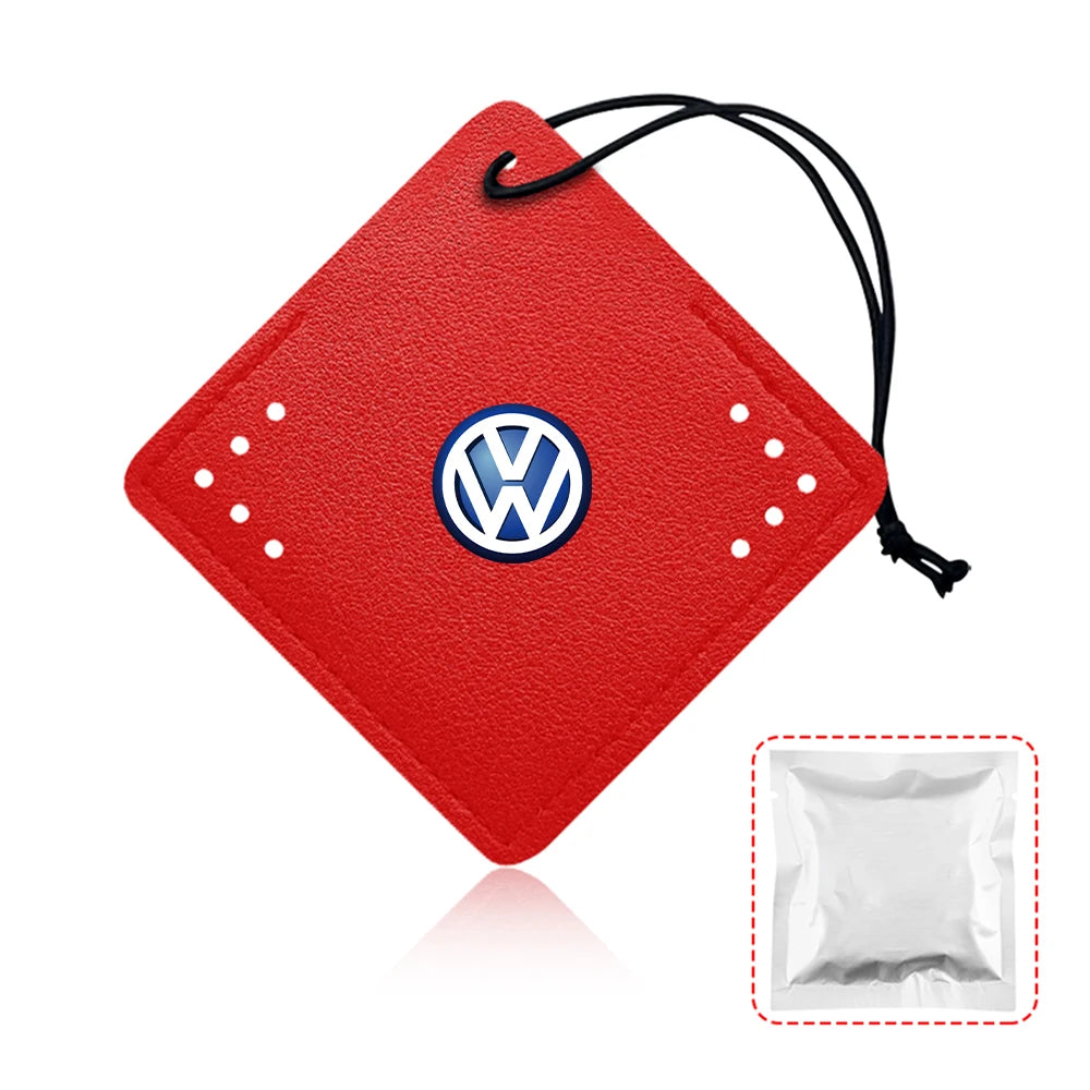 Car Air Freshener Rearview Mirror Pendant Aromatherapy Sachet For Volkswagen VW Polo GTI Bora Rline Jetta Golf 7 8 Tharu Tiguan