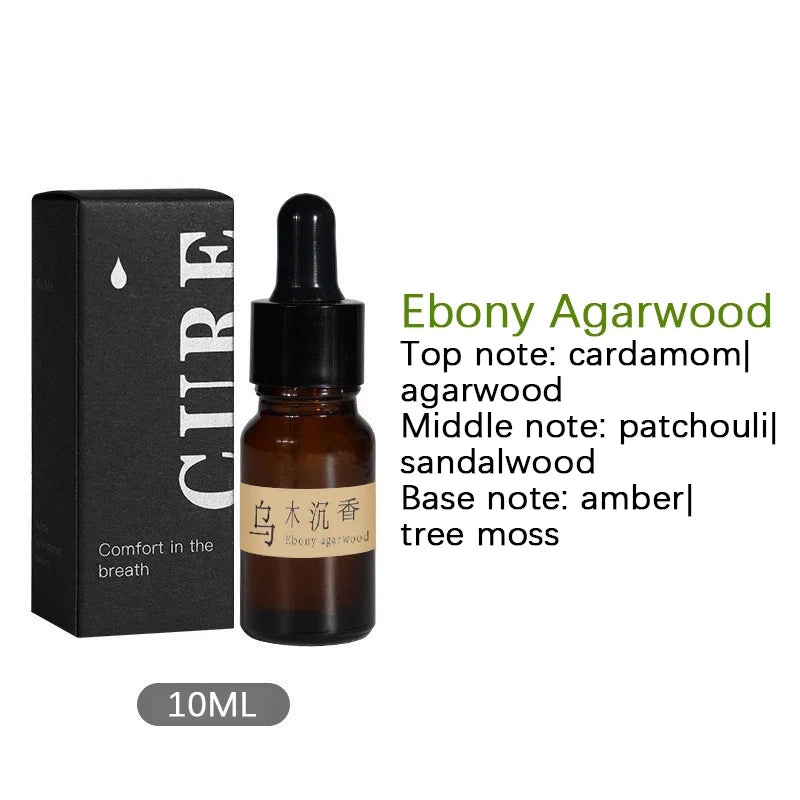 Fragrant Incense Natural Essential Oil Aromatherapy With Glass Dropper Black Walnut Wood Sticks Fragrance Car Air Freshener