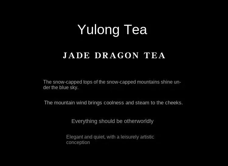 Yulong tea scented perfume, durable perfume, senior perfume for men and women