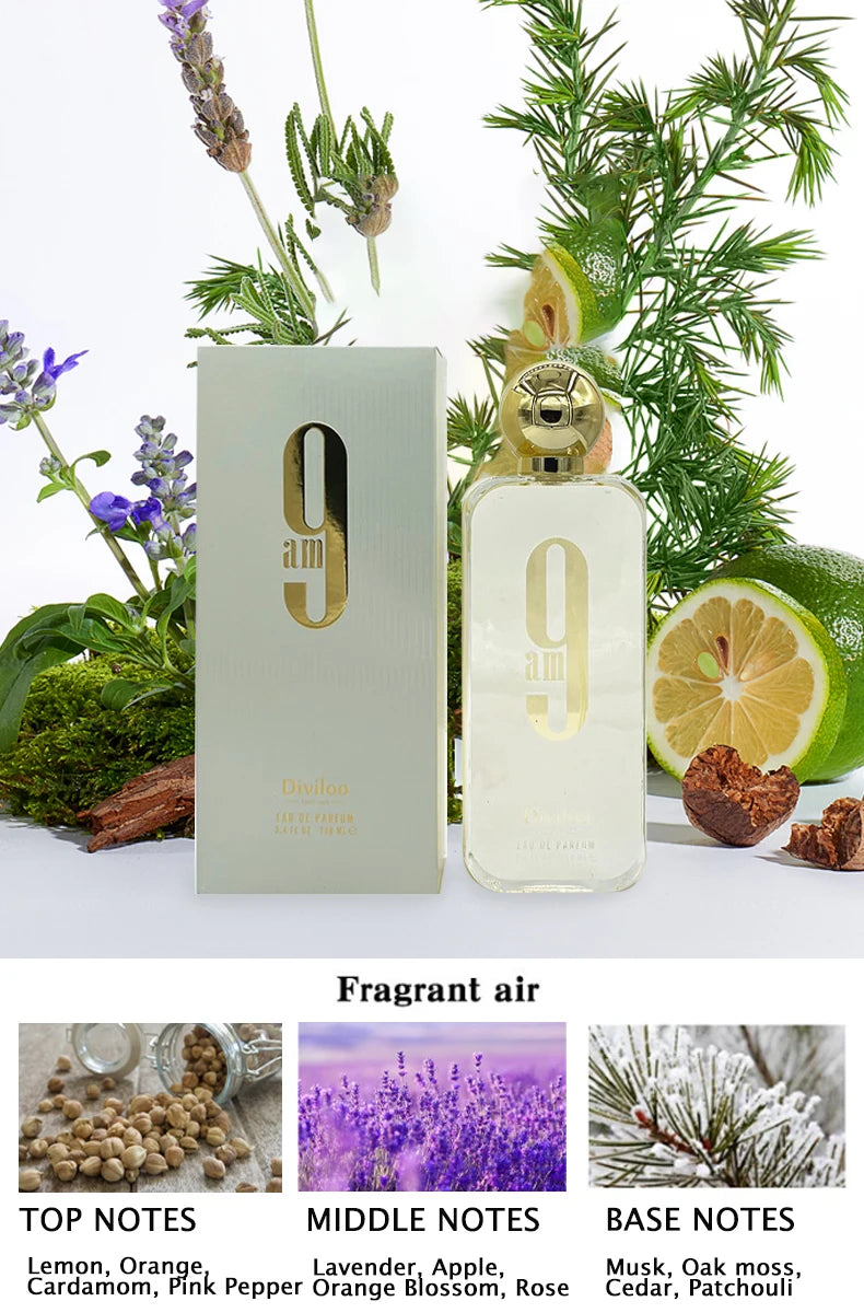 3.4 Fl.oz 100ML Original Arabes Perfume High Quality Men Cologne Women Body Spray Excellent Lasting Floral Fragrances Charm Gift