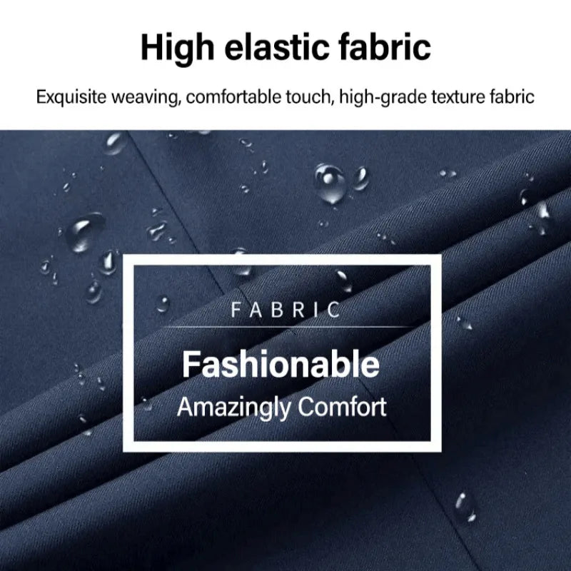 Korean Men's Suit Male Casual Slim Fit Business Jacket Spring Autumn Anti-Wrinkle Versatile Ultra-Thin Breathable High-Elastic
