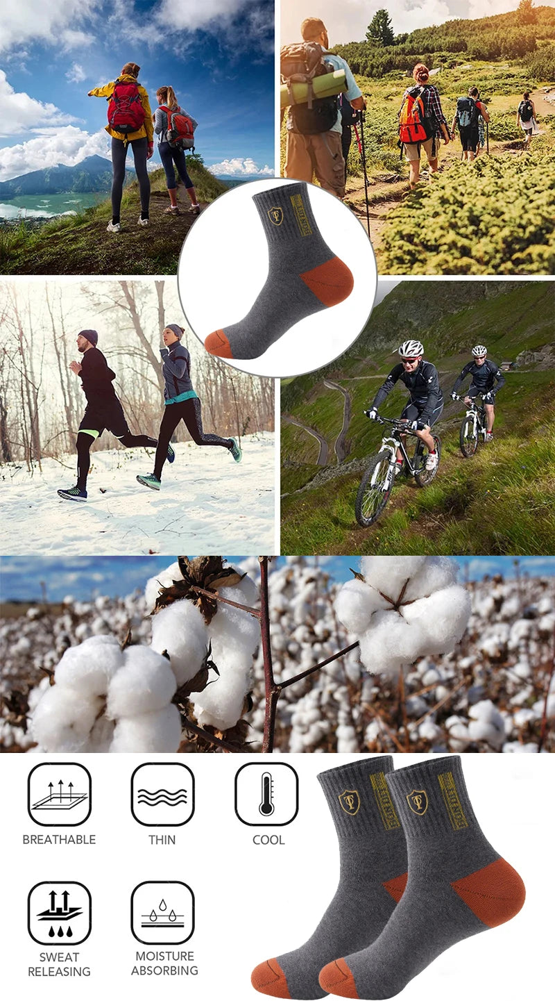 5 Pairs Apring And Fall Mens Sports Socks Summer Leisure Sweat Absorbent Comfortable Thin Breathable Basketball Meias EU 38-47