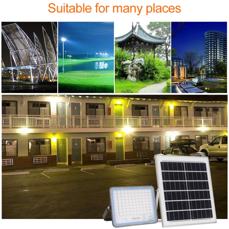 100W SMD 2835 108 LEDs Solar Powered Timing LED Flood Light with Remote Control, 100W