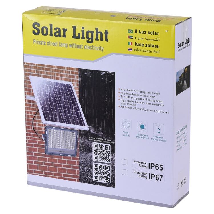 100W SMD 2835 108 LEDs Solar Powered Timing LED Flood Light with Remote Control, 100W