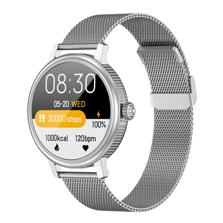 CF90 1.19 inch Steel Watchband Color Screen Smart Watch