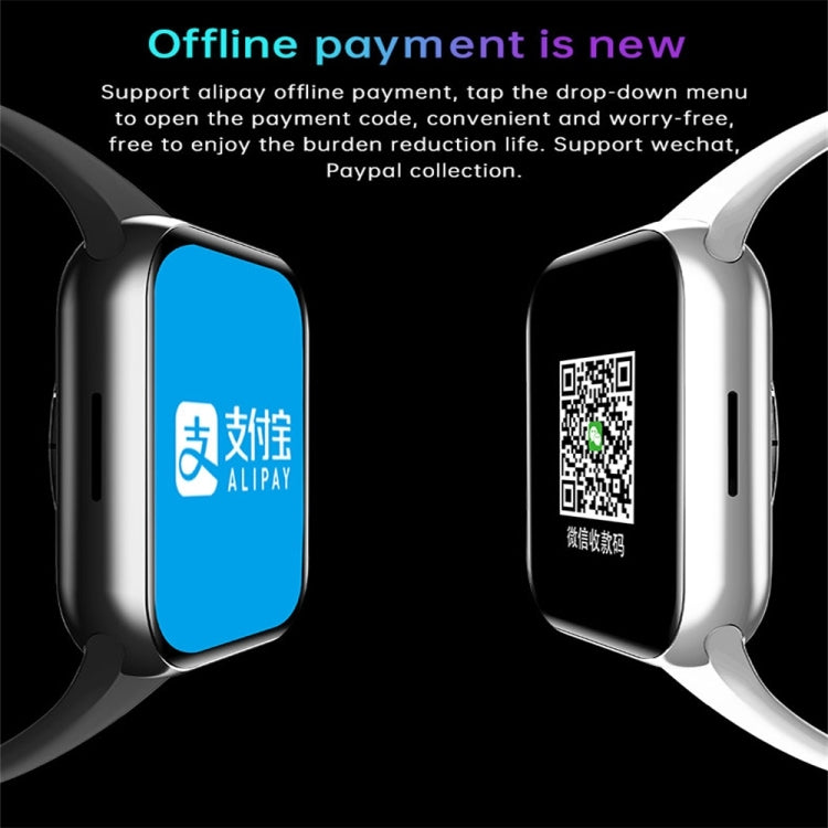 LY008 Max 1.9 inch Silicone Watchband Color Screen Smart Watch