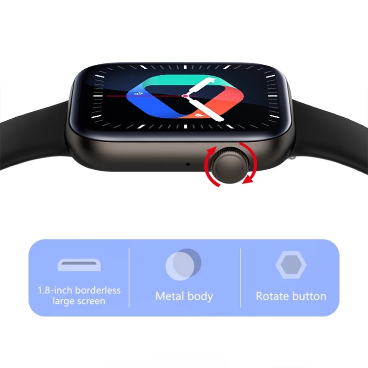P45 1.8 inch Color Screen Smart Watch,Support Heart Rate Monitoring/Blood Pressure Monitoring