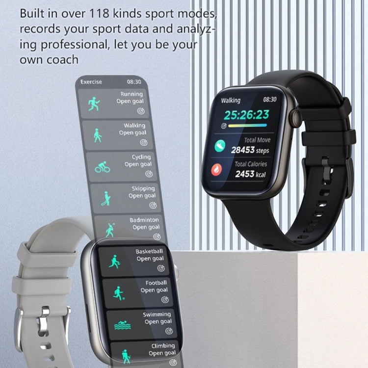 P45 1.8 inch Color Screen Smart Watch,Support Heart Rate Monitoring/Blood Pressure Monitoring