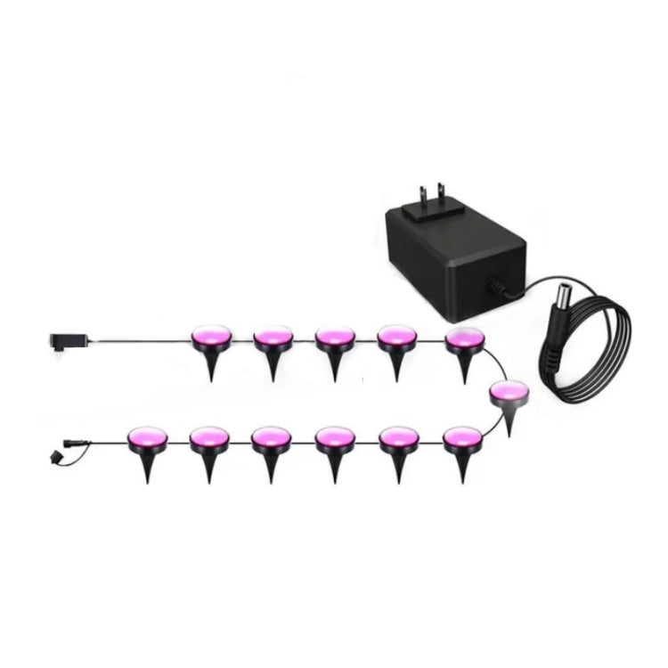 CP01 Outdoor WIFI Smart APP Control Garden Lamp Music Sync Outdoor Ground Lights, US Plug, EU Plug