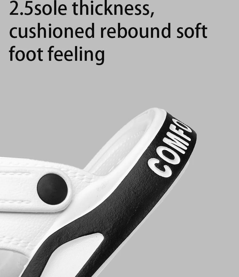 Men's Slippers Summer New Sandals EVA Light Adult Thick-soled Beach Shoes Non-slip Open-toe Sandals for Outdoor