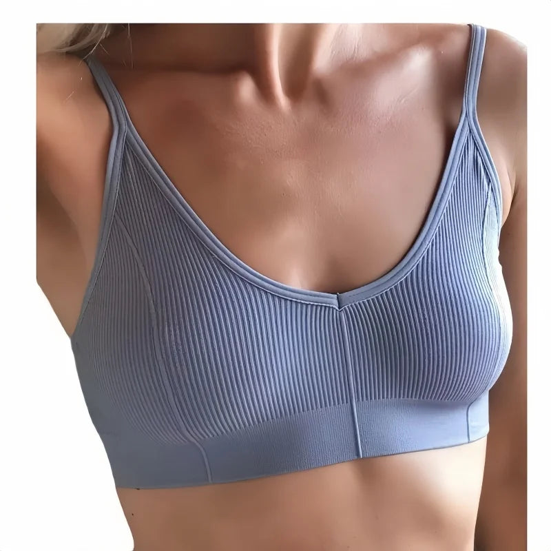 Seamless Tube Tops Women Push Up Bras U-shaped Back Bra Sexy Lingerie Female Brassiere Adjust Straps Ribbed Sports Underwear