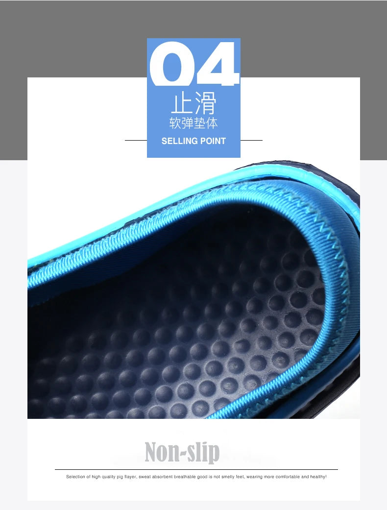 Summer Beach Men Sandals Breathable Men Casual Shoe Hole Shoes Light Clogs Home Garden Outdoor Male Flat Slippers Big Size 39-49