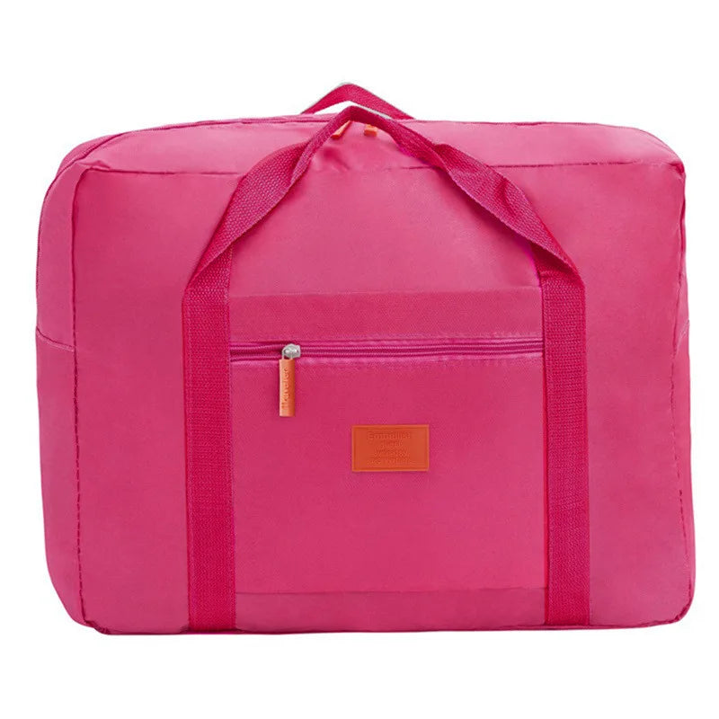 Fashion Folding Travel Bag Women Travel Weekend Overnight Bags Large Capacity Hand Luggage Tote Duffel Accessor Supplies