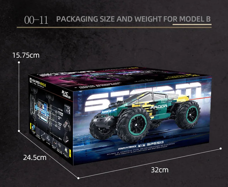 Dazzling Rc Cars Full-Scale Drift Racing Cross-Country High-Speed Remote Control Car Boy Electric Remote Control Toy Car Gift
