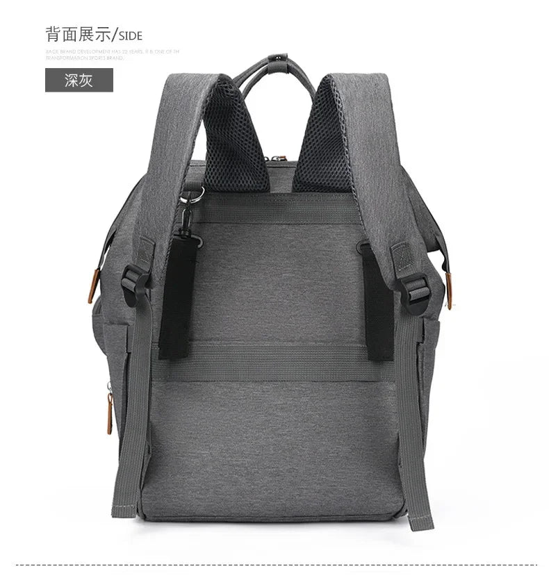 Milk Bottle Diaper Multi Compartment Maternal Christmas Large Capacity Mommy Bag Multi Functional Portable Mom Storage Backpack