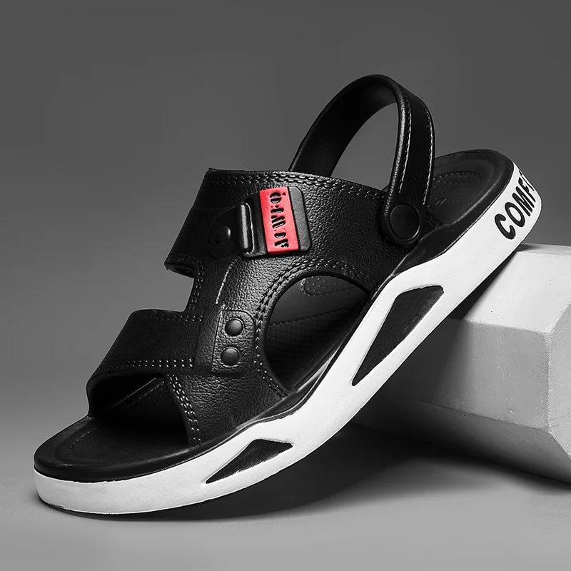 Men's Slippers Summer New Sandals EVA Light Adult Thick-soled Beach Shoes Non-slip Open-toe Sandals for Outdoor