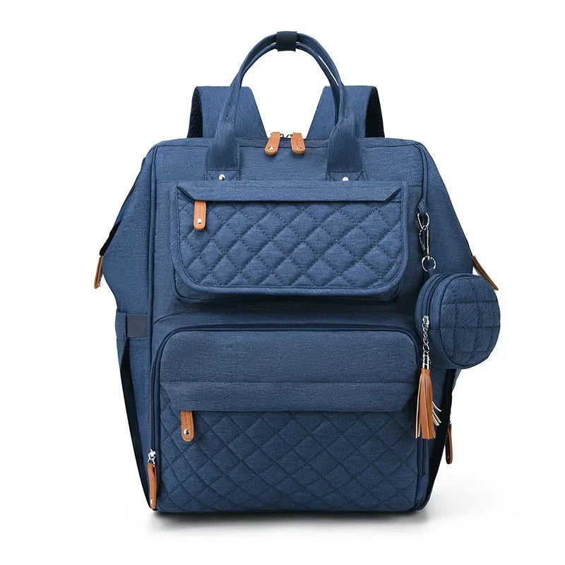 Milk Bottle Diaper Multi Compartment Maternal Christmas Large Capacity Mommy Bag Multi Functional Portable Mom Storage Backpack