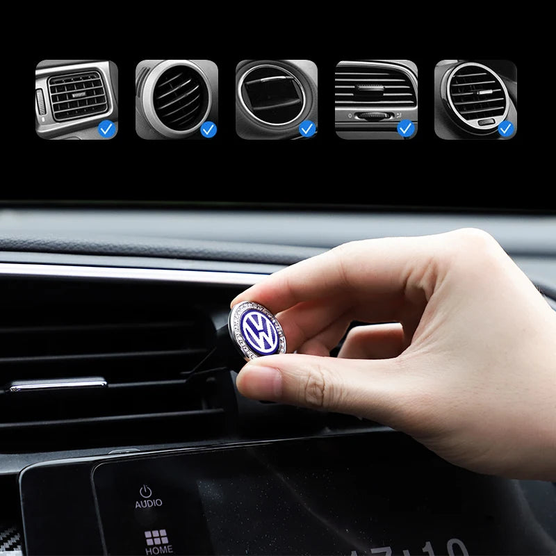 1Pcs Air Outlet Aromatherapy Clip Car Solid Perfume Freshener For Volkswagen Tiguan GTI Polo T5 Golf Scirocco R-Line R Magotan