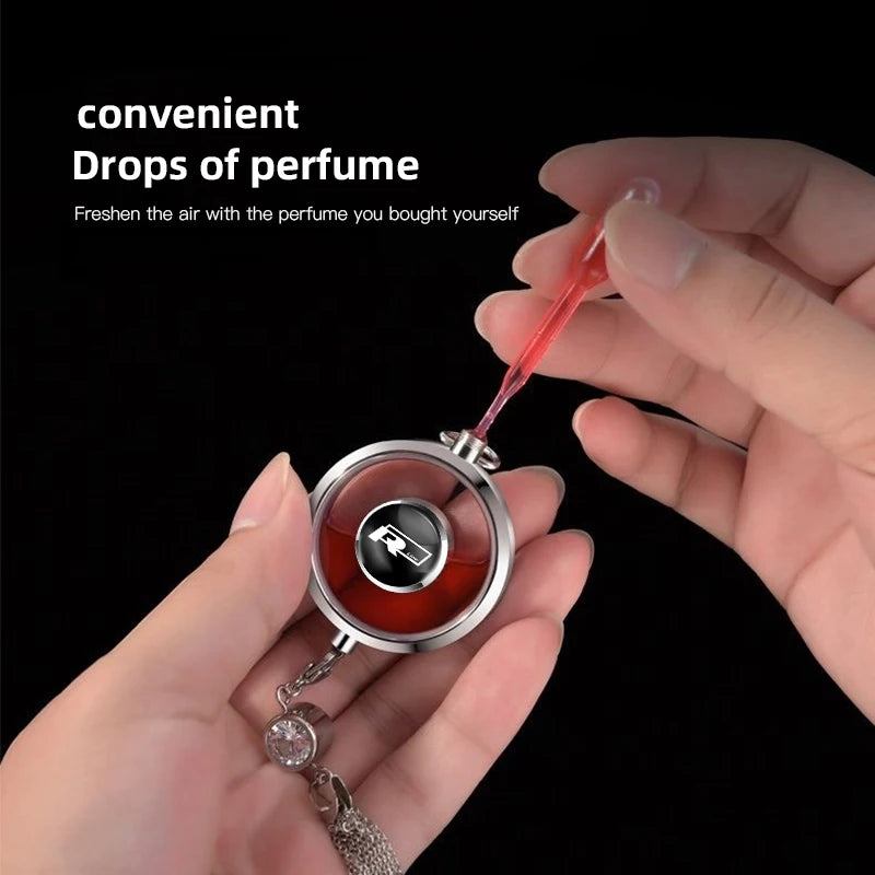 Car Accessories Perfume Pendant Air Freshener Hanging Diffuser For VW RLine Polo Beetle Jetta Tiguan GTI Golf Passat Scirocco T5