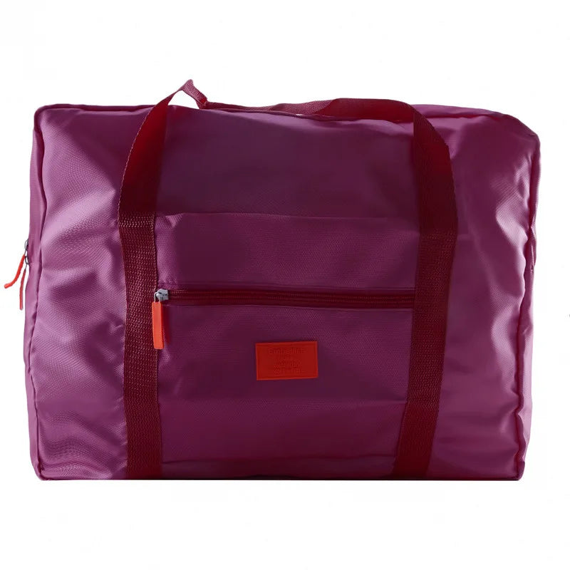 Fashion Folding Travel Bag Women Travel Weekend Overnight Bags Large Capacity Hand Luggage Tote Duffel Accessor Supplies