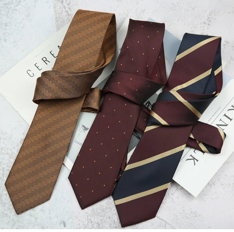 Tie Gravatas Fashion Wholesale Woven 8 cm Striped Necktie Wedding Accessories Blue Man Dot Fit Group Party Office Neck Ties