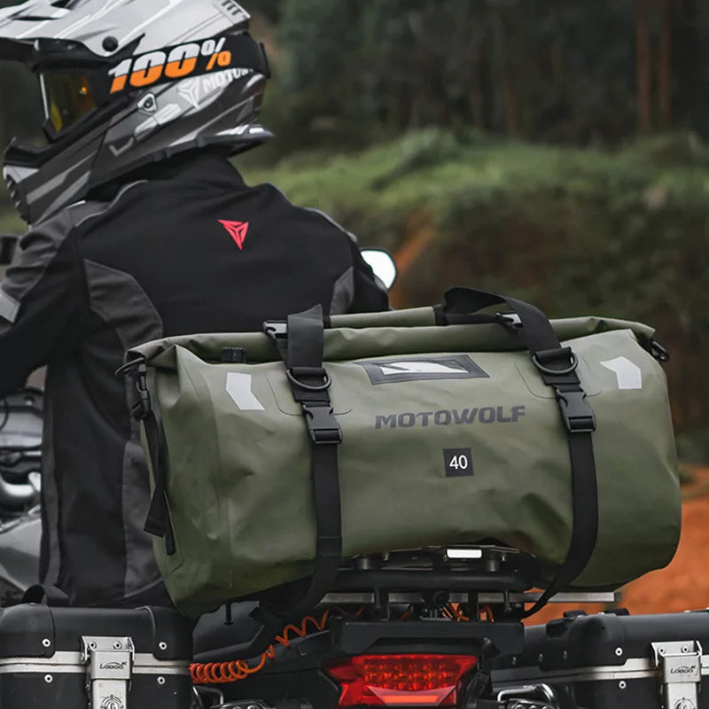 Waterproof Motorcycle Bag For K-TM 1290 BMW Yamaha 40/66L Large Capacity Outing Storage Package Moto Luggage Tailpack