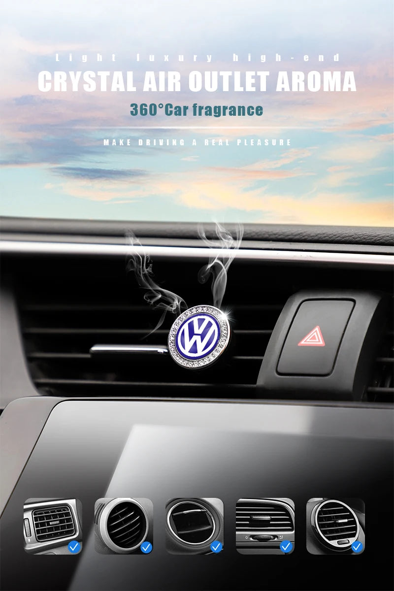 1Pcs Air Outlet Aromatherapy Clip Car Solid Perfume Freshener For Volkswagen Tiguan GTI Polo T5 Golf Scirocco R-Line R Magotan