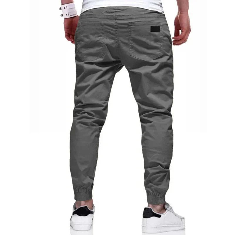 New Cargo Pants Men's Loose Straight sports Clothing Solid color sweatpants Large size Joggers Woven pants Casual Male Trousers