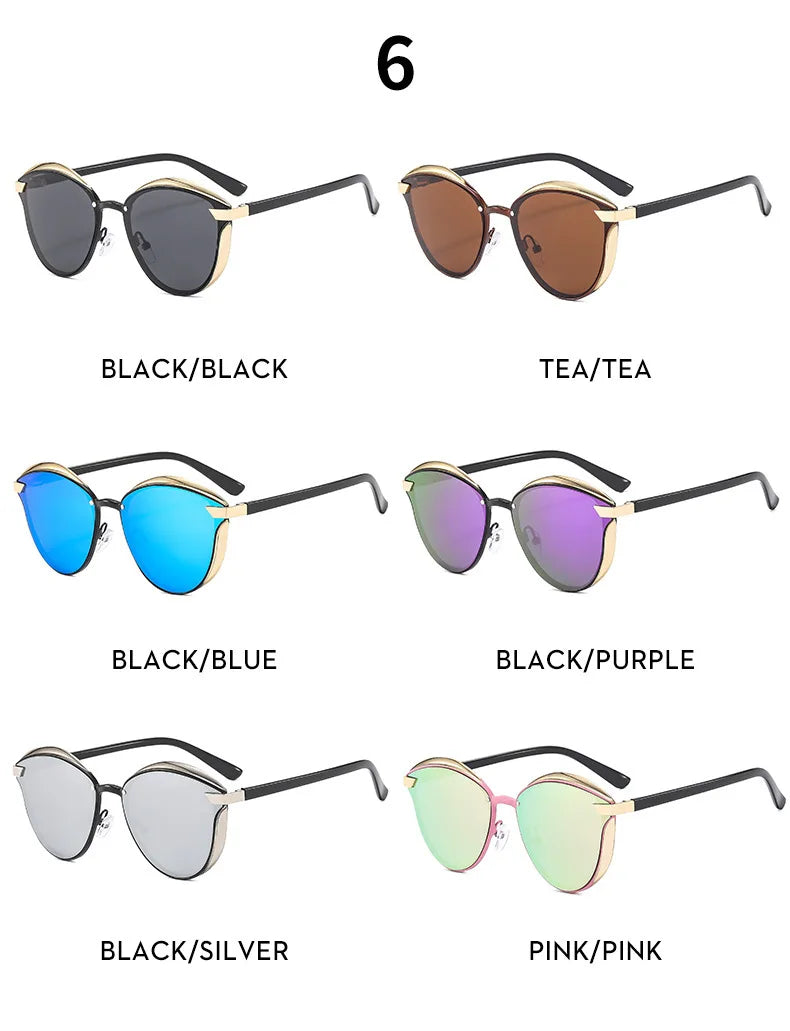 New Style Polarized Sunglasses For Women Catmore Round Sun Glass Ladies Woman Eyewear Accessory UVAB Protection