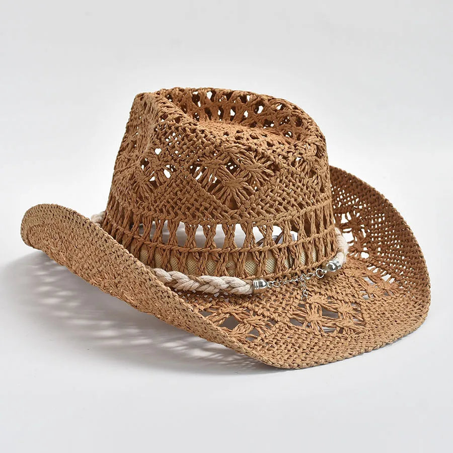 Summer Hand Woven Straw Hat for Women Shell Decoration Holiday Beach Sun Hat Chapeu Panama Feminino