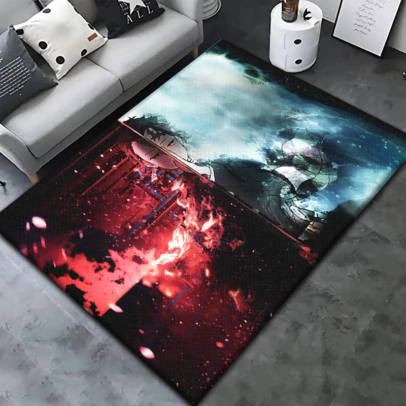 Anime Characters Carpet Living Room Home Decor Sofa Table Rug Anti Slip Chair Cushion Lounge Mat Picnic Camping Art