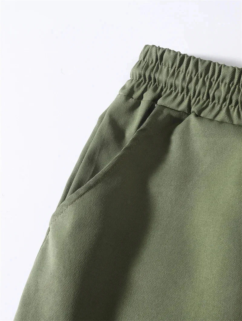 New Cargo Pants Men's Loose Straight sports Clothing Solid color sweatpants Large size Joggers Woven pants Casual Male Trousers