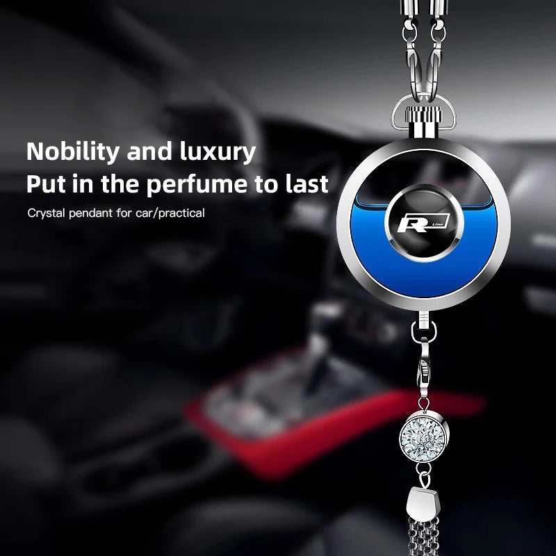 Car Accessories Perfume Pendant Air Freshener Hanging Diffuser For VW RLine Polo Beetle Jetta Tiguan GTI Golf Passat Scirocco T5