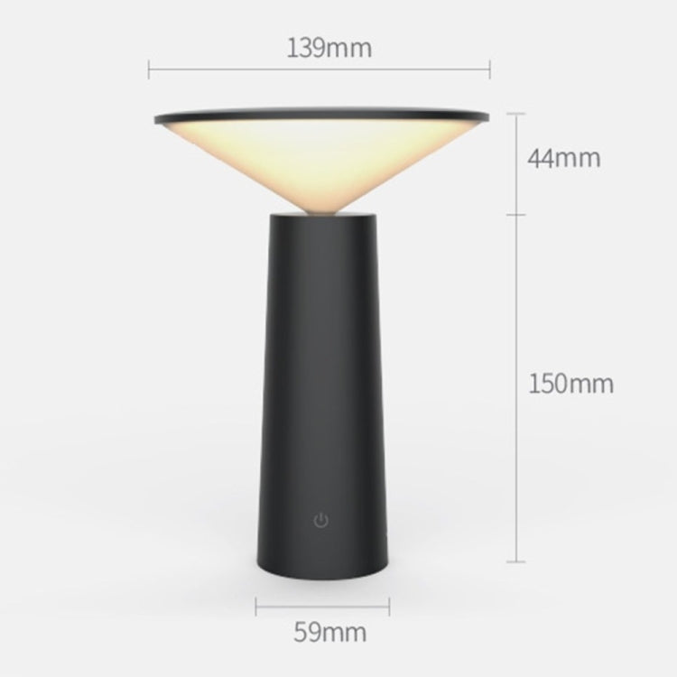 Simple and Warm Bedroom Creative Home Hotel Study Bedside Lamp, Black, White
